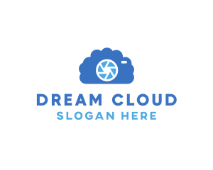 Blue Cloud Camera logo design