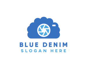 Blue Cloud Shutter logo design