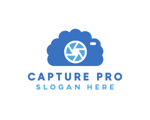 Blue Cloud Shutter logo design