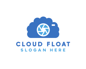 Blue Cloud Shutter logo design