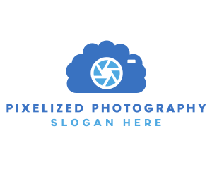 Blue Cloud Shutter logo design