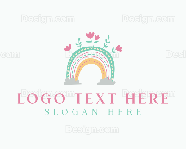 Rainbow Nursery Flowers Logo