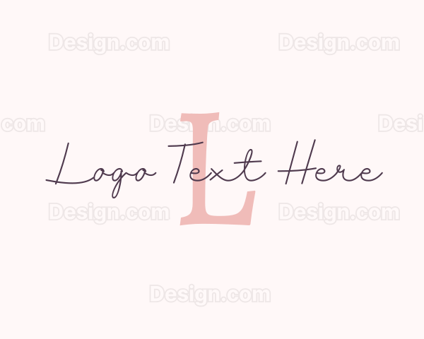 Delicate Handwritten Signature Logo