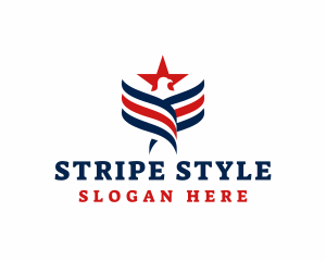Eagle Patriot Stripes logo