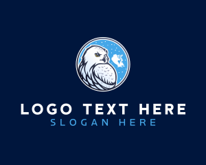 Snowy Owl Bird Logo