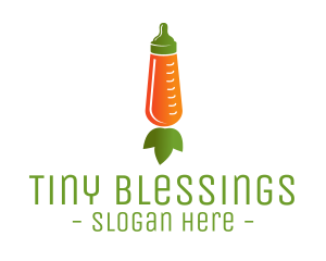 Carrot Feeding Bottle logo design