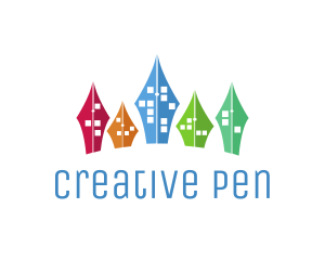 Educational Writers Pen City logo design