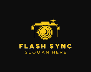 Digicam Flash Camera logo design