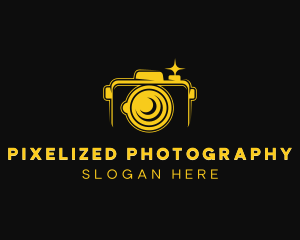 Digicam Flash Camera logo design