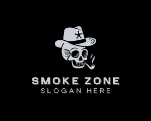 Sheriff Skull Cigarette logo design