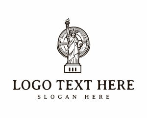 Vintage NYC Liberty Statue logo