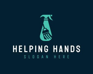 Spray Bottle Cleaning Logo