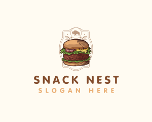 Montana Bison Burger logo design