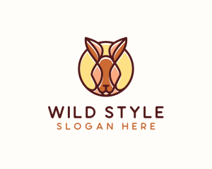 Wild Kangaroo Animal logo design