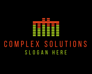 Music Sound Equalizer logo design