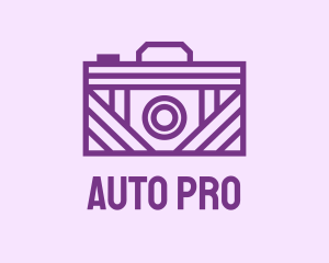 Purple Camera Line Art  Logo