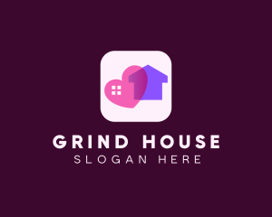 Heart House App logo design