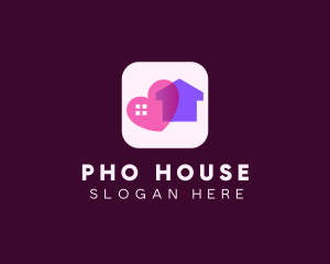 Heart House App logo design