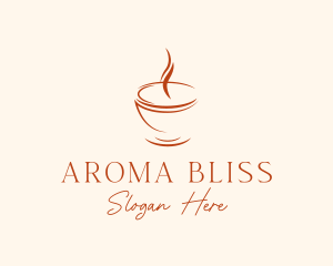 Aroma Coffee Cup logo design