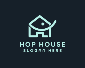 Abstract Elephant House logo design