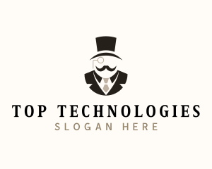 Gentleman Fashion Top Hat logo