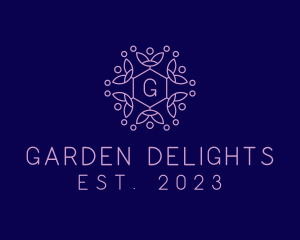 Botanical Flower Garden logo design