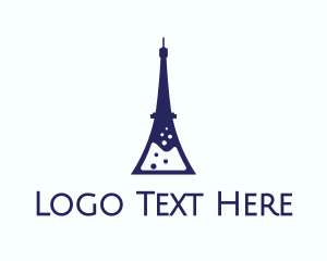 Laboratory - Eiffel Laboratory Flask logo design