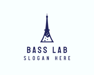 Eiffel Laboratory Flask logo design