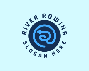 Courier Shipping Letter R  logo design