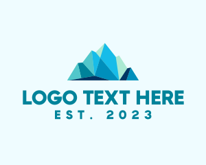 Geometric Mountain Summit logo