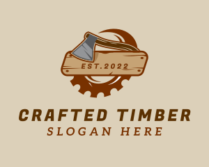 Axe Wood Carpentry logo design