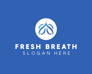 Breathing Lungs Medication logo design