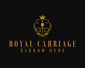 Royal Pen Shield  logo design