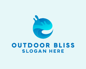 Wave Pool Beach Resort  logo design