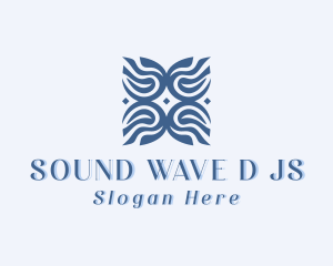 Stylish Wings Waves logo design