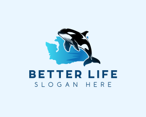 Washington Killer Whale logo design