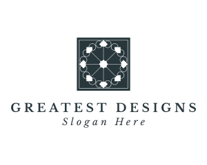 Interior Design Floor Tile logo design