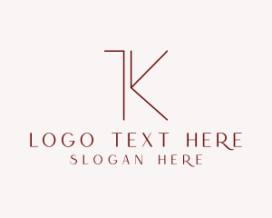 Jewelry Boutique Letter K logo