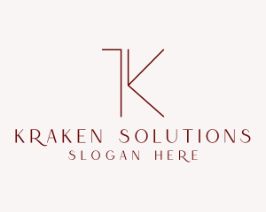 Jewelry Boutique Letter K logo design