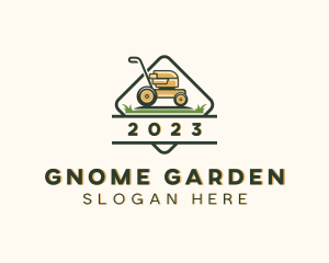 Gardening Lawn Mower logo design