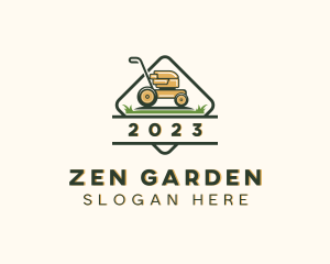 Gardening Lawn Mower logo design