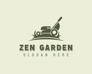 Lawn Mower Gardening logo design