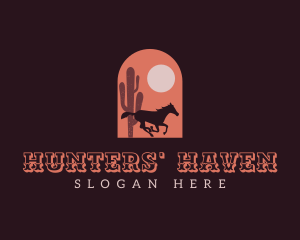 Desert Horse Hunter logo design