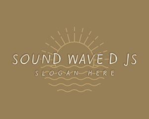 Boho Sun Waves logo design