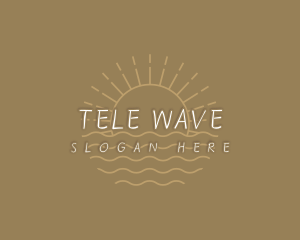 Boho Sun Waves logo design