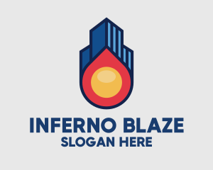 Fireball Property Skyline logo design