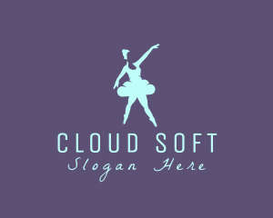 Ballerina Cloud Tutu logo design