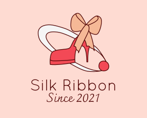 Ribbon Heels Footwear logo design