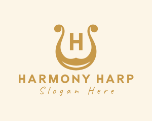 Lyre Harp Musical Instrument logo