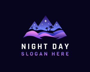 Dessert Night Mountain logo design